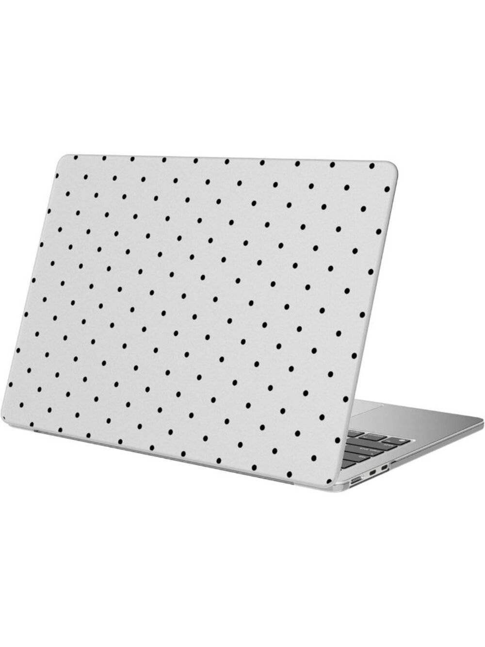Cute Black Polka Dot Hard Shell Case for MacBook Air 13" - Protective Matte